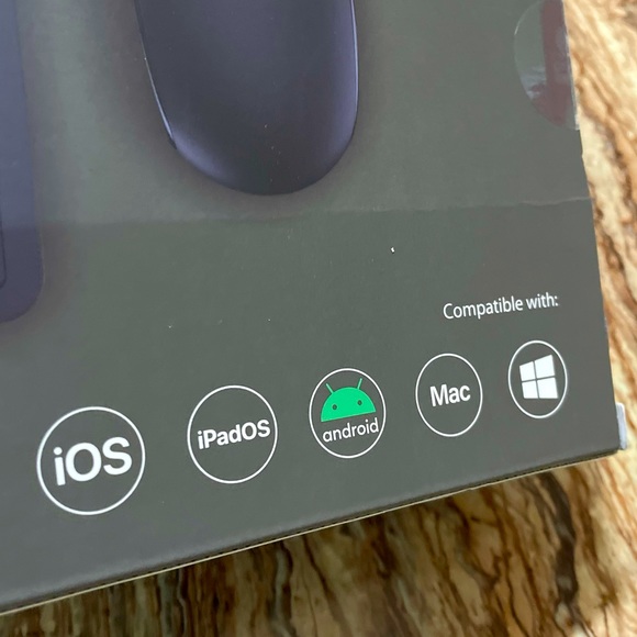 Multi-Device Wireless Keyboard and Mouse Compatible with iOS Android Mac Windows - Picture 4 of 4